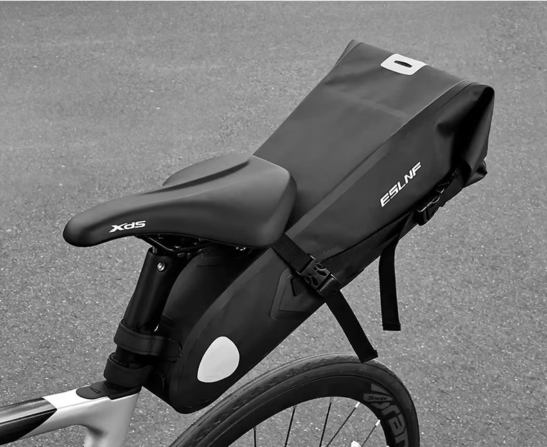 Large Capacity Bike Saddle Bag Seat Pack Bag Waterproof Reflective Mountain Road Bicycle Tail Bag