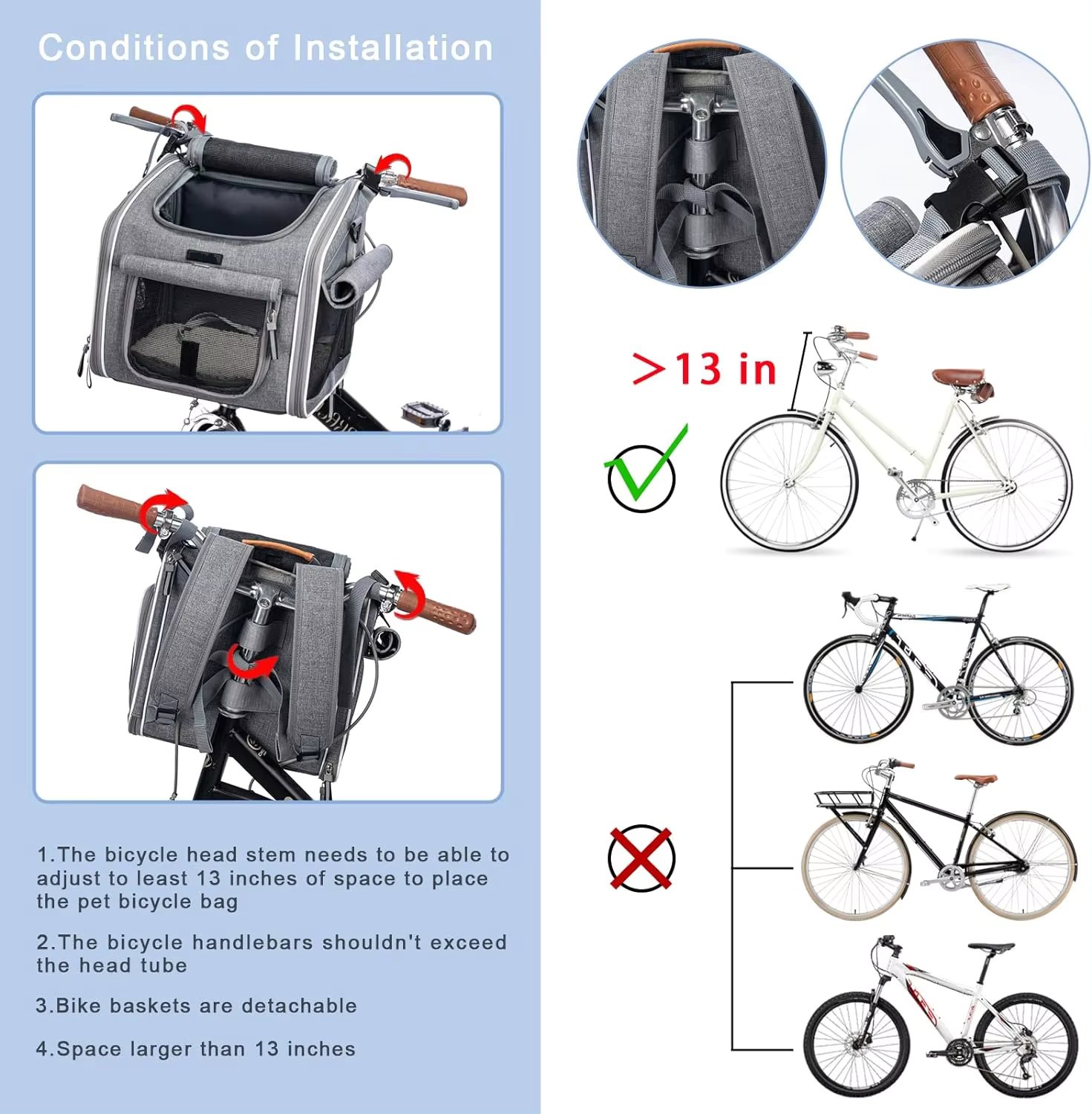 Wholesale Dog Bike Carrier Backpack, Car Seat for Small Puppy Cat with Mesh Window