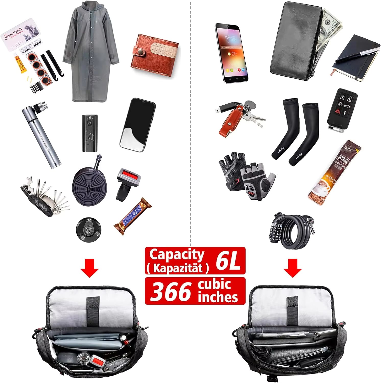 Custom Bike Handlebar Bag Bicycle Mobile Phone Bag Front Bicycle Bag with Shoulder Strap