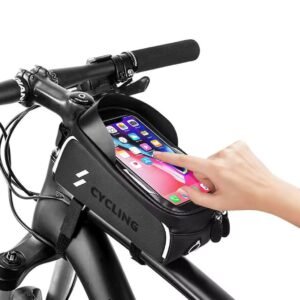 Custom Bike Phone Bag Bicycle Handlebar Frame Bag Waterproof GPS Mobile Phone Stand Cycling Navigation High Quality Bicycle Bags