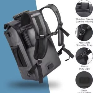 25L Bicycle Pannier Bags for Luggage Racks Waterproof 3 in 1 Bicycle Backpack As Pannier Rack Bag Shoulder Bag