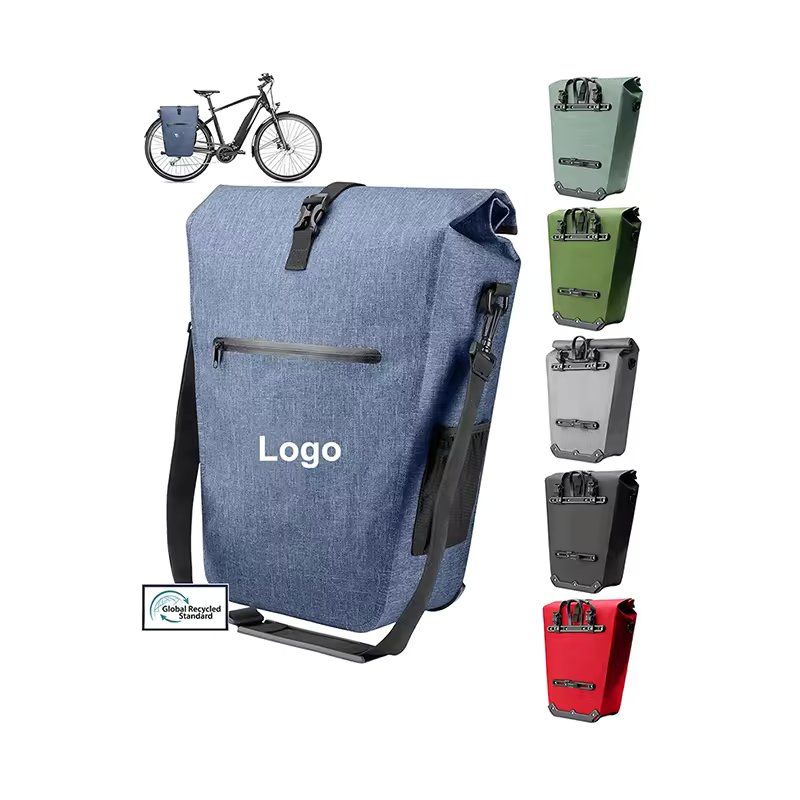 2in1 Fahrradtasche Gepacktragertasche Wasserdicht PVC Frei Laptopfach Schloss Fahrrad Tasche Fur Gepacktrager Bicycle Bags