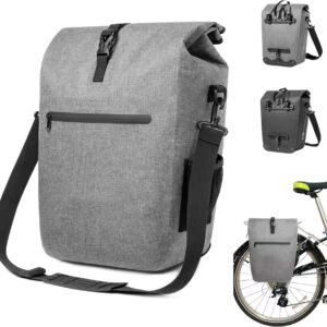 Mountain Land Cycling Bag for Luggage Carrier 21L Waterproof Bicycle Bag with Removable Laptop Bag