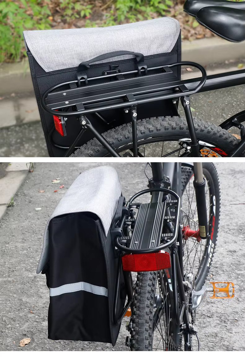 Bike Rear Seat Bag 20 Lsac De Velos Rear Rack Bag Bike Pannier Bicycle Bag for Cycling Traveling Commuting