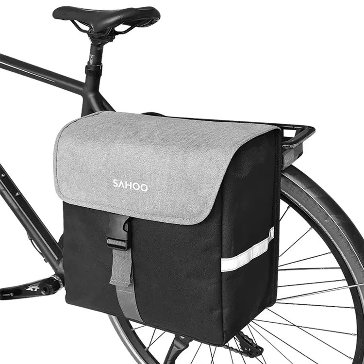 Bike Rear Seat Bag 20 Lsac De Velos Rear Rack Bag Bike Pannier Bicycle Bag for Cycling Traveling Commuting