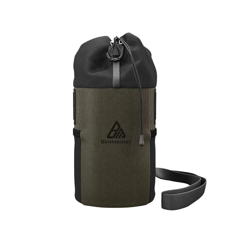 Bicycle Handlebar Bag Bike Snack Pouch Bikepacking Stem Insulated Pack Bike Water Bottle Holder