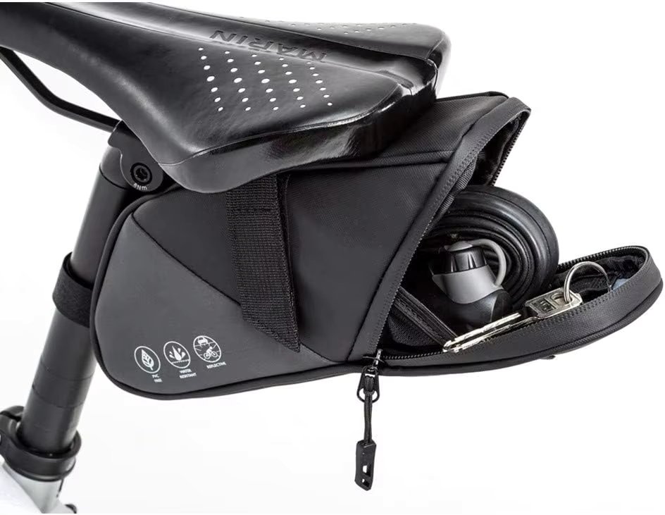 Mountain Land Waterproof Bike Bag Under Seat, Bicycle Saddle Bag Under Seat for Mountain Road Bikes Bag