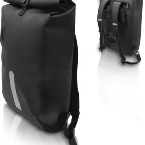 25L Volume 100% Waterproof Bicycle Bag for Luggage Rack with Laptop Compartment Bicycle Rear Bag Saddle Bag
