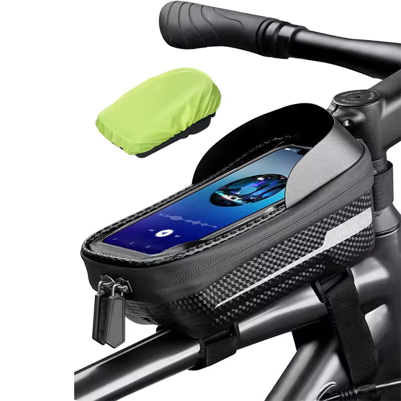 Man Hard Shell Eva Phone Case Buckle Traveling Steering Water Resistant Bike Saddle Bag Bicycle Handlebars Dry Bag