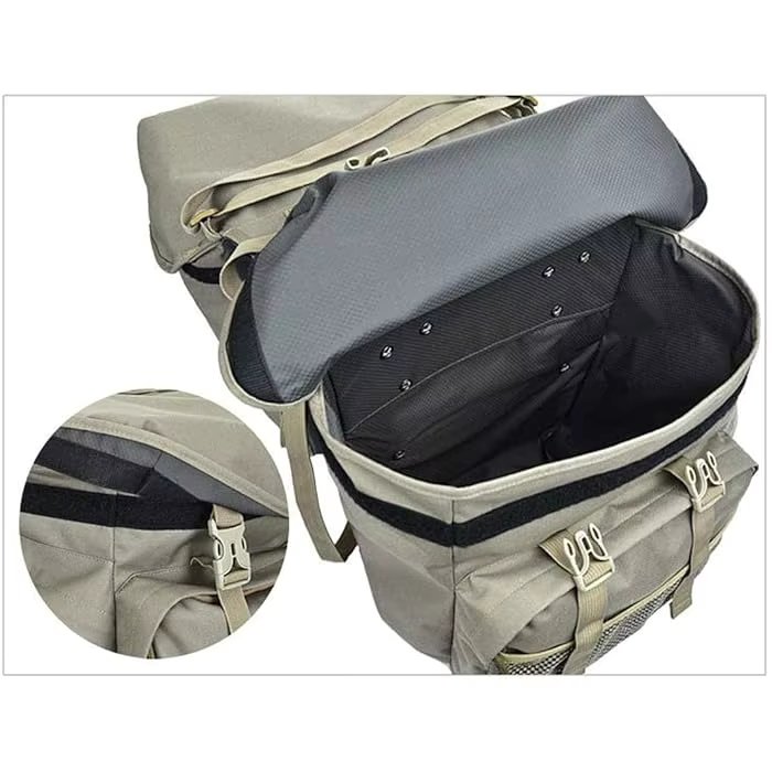 50L Bike Panniers Bicycle Commuting Bag Waterproof Saddle Bags with Rain Cover for Bicycle Rear Rack Carrier
