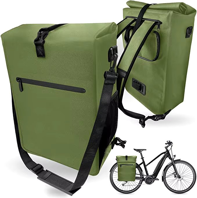 Hot Sell Bicycle Bag for Pannier Rack 100% Waterproof and PVC with Removable Waterproof Bicycle Pannier Bag Laptop Bag