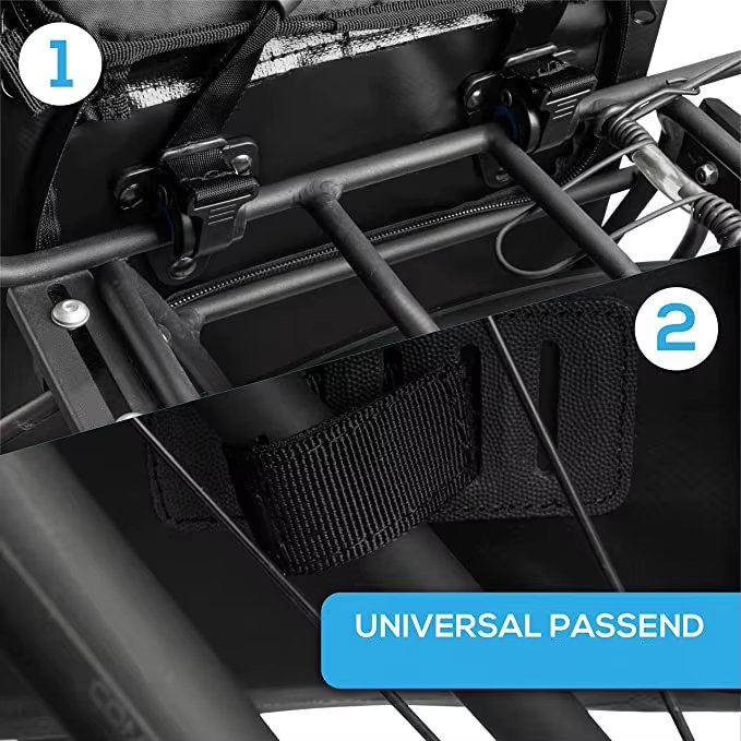 2023 Hot Sell Bicycle Bag for Pannier Rack Bicycle Trunk Bag Waterproof Pannier Rack Bag with Helmet Net Bike Backpack