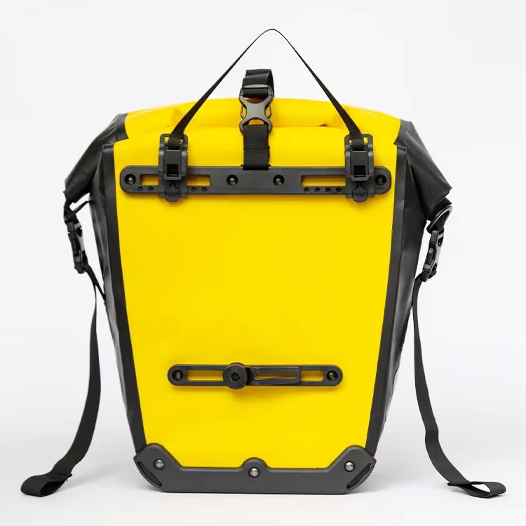 High Quality Yellow Bicycle Pannier Bike Saddle Bag Waterproof Bike Pannier Rack Bag
