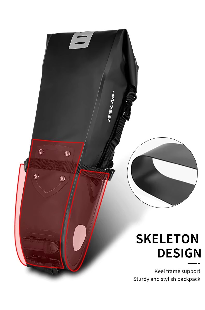 Large Capacity Bike Saddle Bag Seat Pack Bag Waterproof Reflective Mountain Road Bicycle Tail Bag
