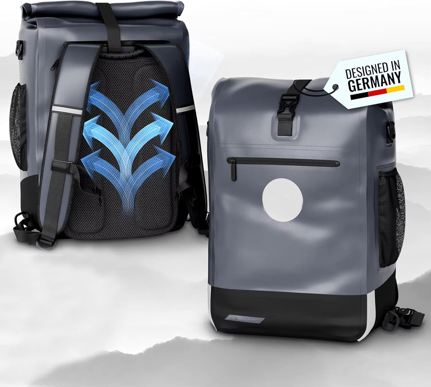Waterproof Travel Trek 25 Bicycle Bag 3-in-1 Optimized Luggage Rack Bag Backpack Cross Bag