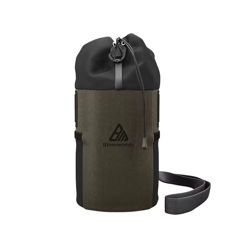 Bicycle Handlebar Bag Bike Snack Pouch Bikepacking Stem Insulated Pack Bike Water Bottle Holder