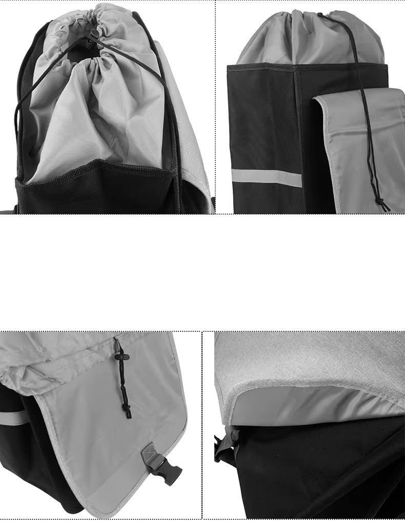 Bike Rear Seat Bag 20 Lsac De Velos Rear Rack Bag Bike Pannier Bicycle Bag for Cycling Traveling Commuting