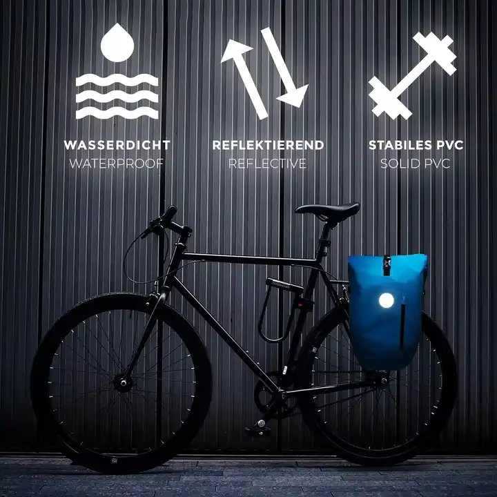 IDS PACK Multi Functional Cycling Bicycle Pannier Bike 100% Waterproof Messenger Bag Backpack 3 in 1 Bicycle Bags & Boxes
