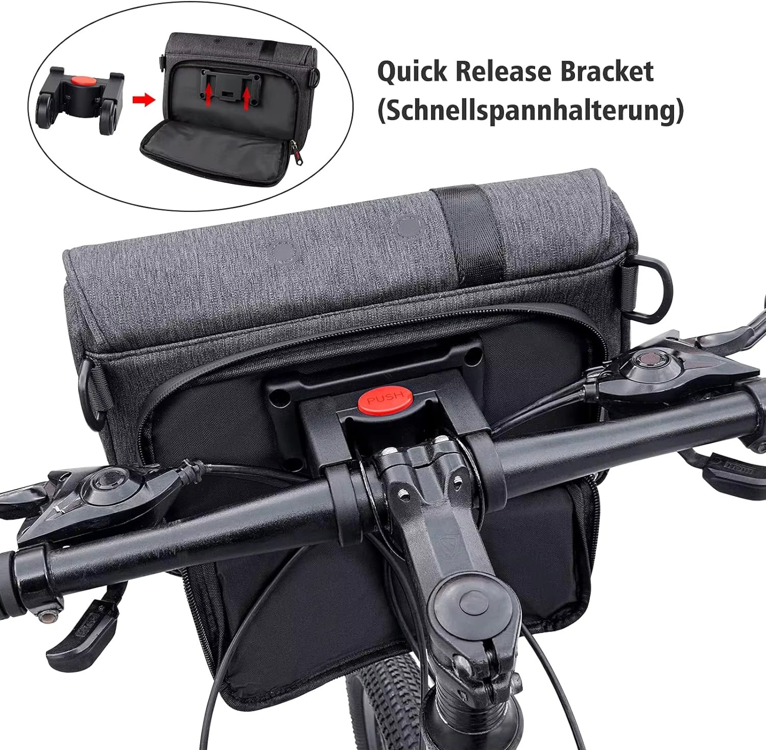 Custom Bike Handlebar Bag Bicycle Mobile Phone Bag Front Bicycle Bag with Shoulder Strap