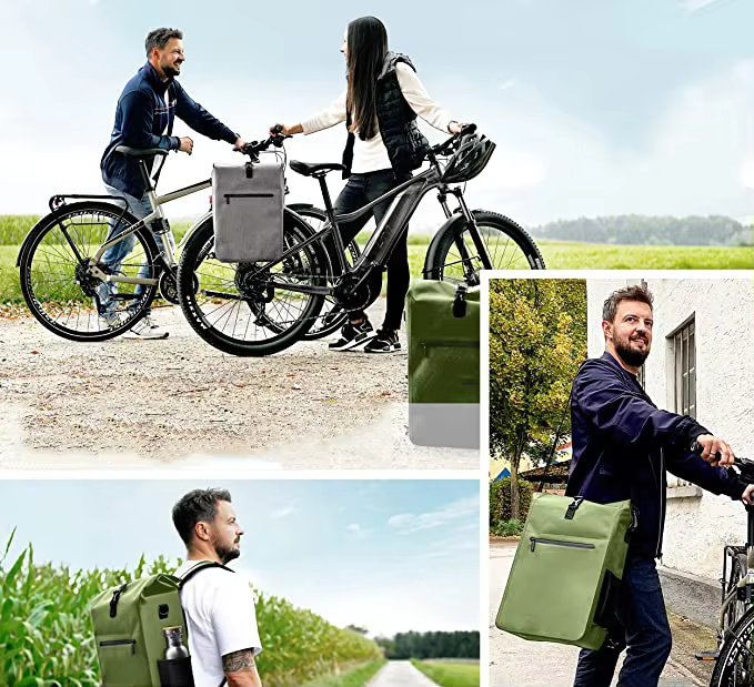 Hot Sell Bicycle Bag for Pannier Rack 100% Waterproof and PVC with Removable Waterproof Bicycle Pannier Bag Laptop Bag