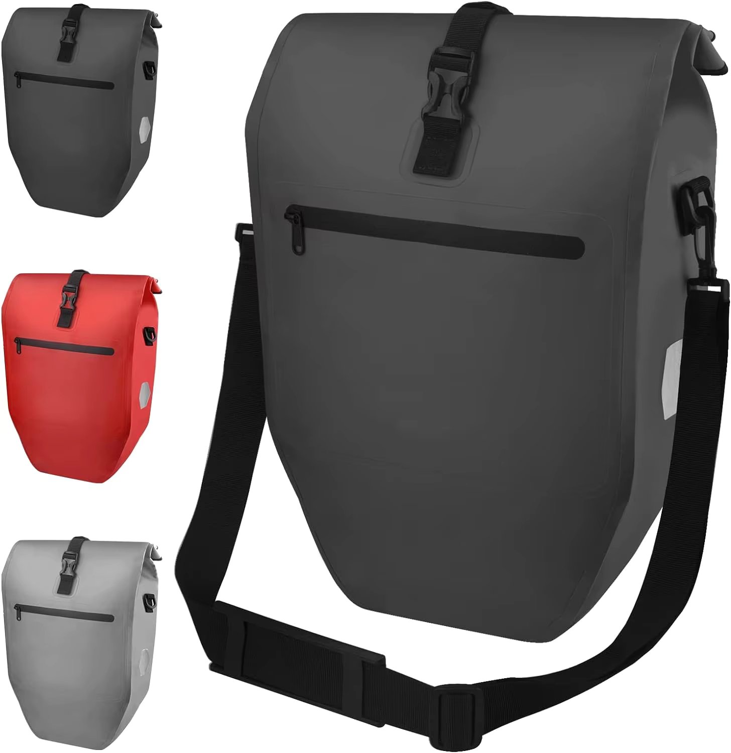 28L Waterproof Luggage Bicycle Rack Bag with Handles and Shoulder Straps Bike Bag Shoulder Bag with Reflective Sheet Rear Bike B