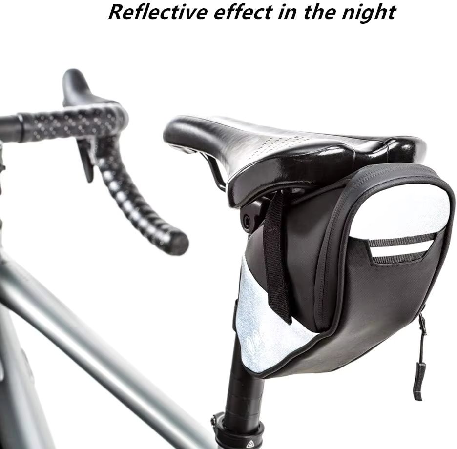 Mountain Land Waterproof Bike Bag Under Seat, Bicycle Saddle Bag Under Seat for Mountain Road Bikes Bag