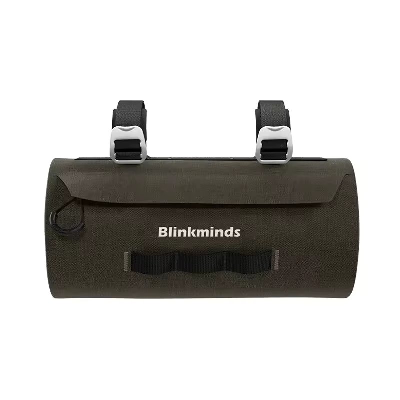 Custom Logo Fashion Dark Green Bike Waterproof Handlebar Bag Outdoor Cycling Portable Strap Handlebar Front Frame Bicycle Bag