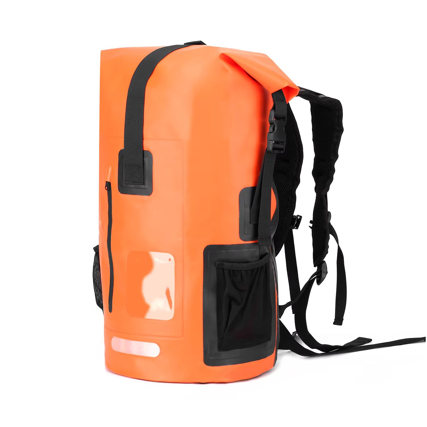 IPX6 Grade Water Proof Recycled Dry Bag 500D Tarpaulin PVC Outdoor Black Camping Waterproof Bag Backpack