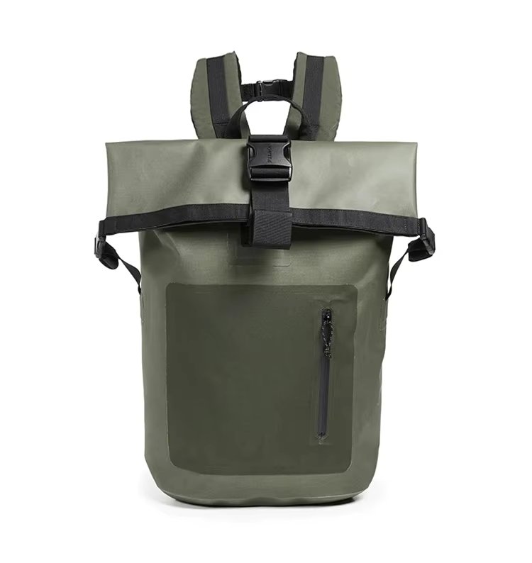 Custom Men Roll-Top PVC Dry Bag Waterproof Backpack Fully Waterproof Bag