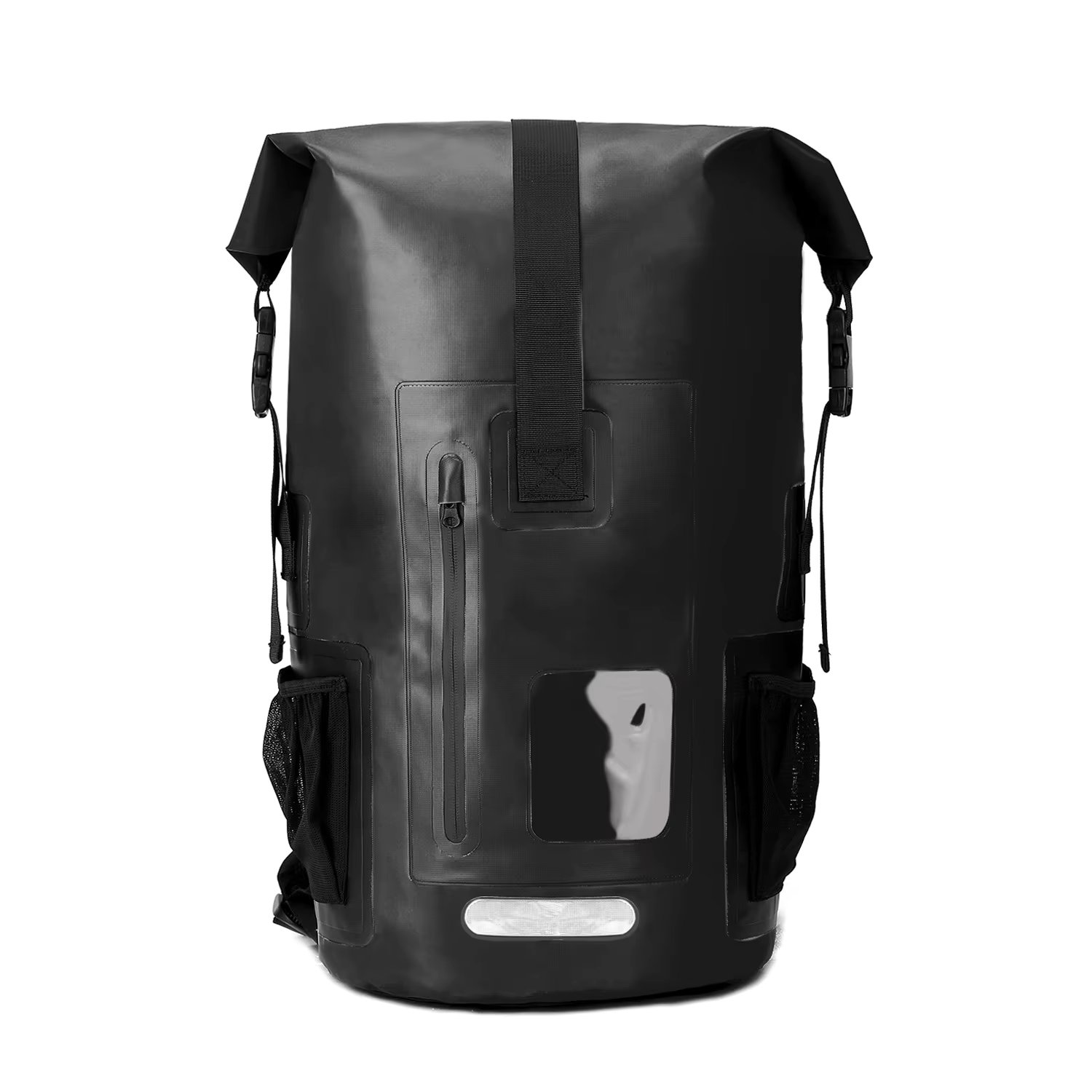 IPX6 Grade Water Proof Recycled Dry Bag 500D Tarpaulin PVC Outdoor Black Camping Waterproof Bag Backpack