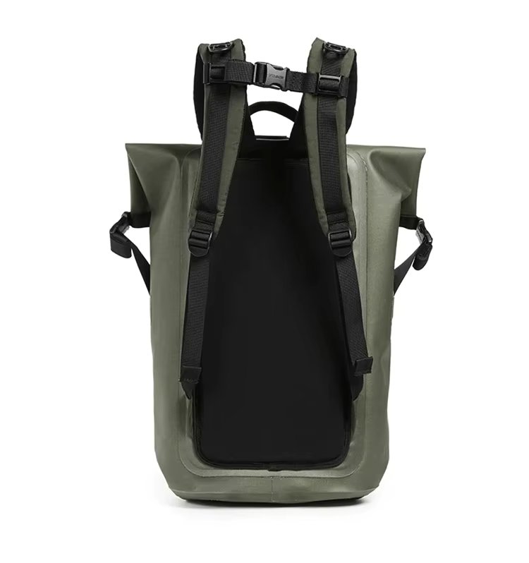 Custom Men Roll-Top PVC Dry Bag Waterproof Backpack Fully Waterproof Bag