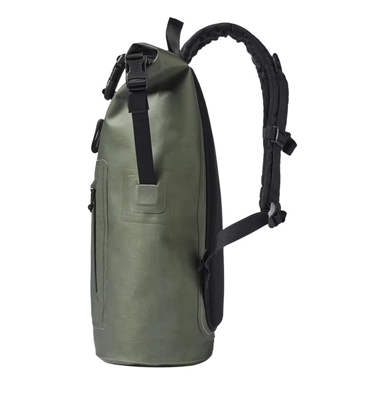 Custom Men Roll-Top PVC Dry Bag Waterproof Backpack Fully Waterproof Bag