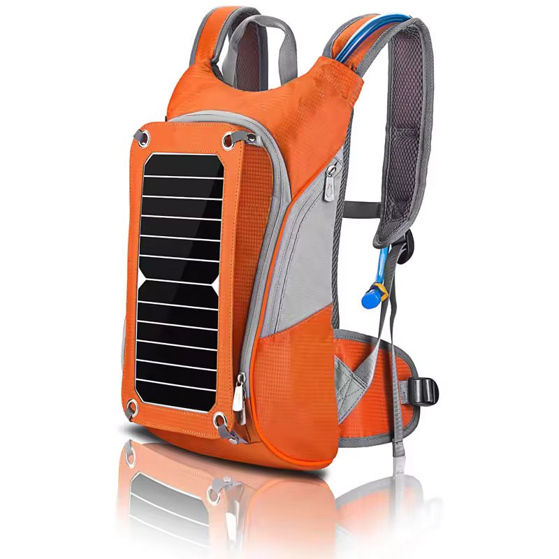 Nylon Tactical Solar Hydration Backpack for Outdoor Travel