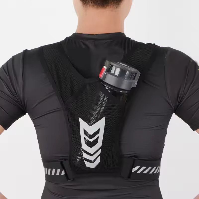 BSCI Factory Breathable OEM Custom logo Reflective Sports Chest Pack Bag Phone Holder Running Vest