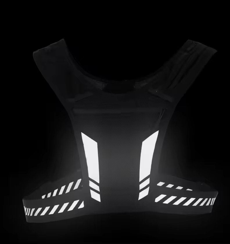 BSCI Factory Breathable OEM Custom logo Reflective Sports Chest Pack Bag Phone Holder Running Vest