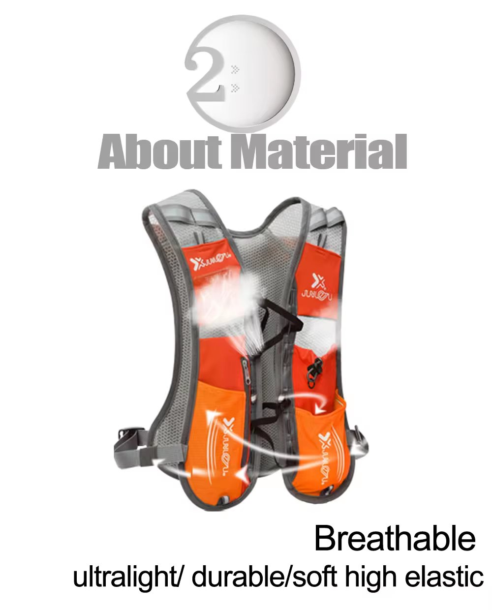 Trail Hydration Backpack Women Men Breathable Jogging Sport Backpack Ultralight Running Marathon Bag Option Water Bag