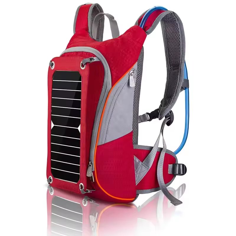 Nylon Tactical Solar Hydration Backpack for Outdoor Travel