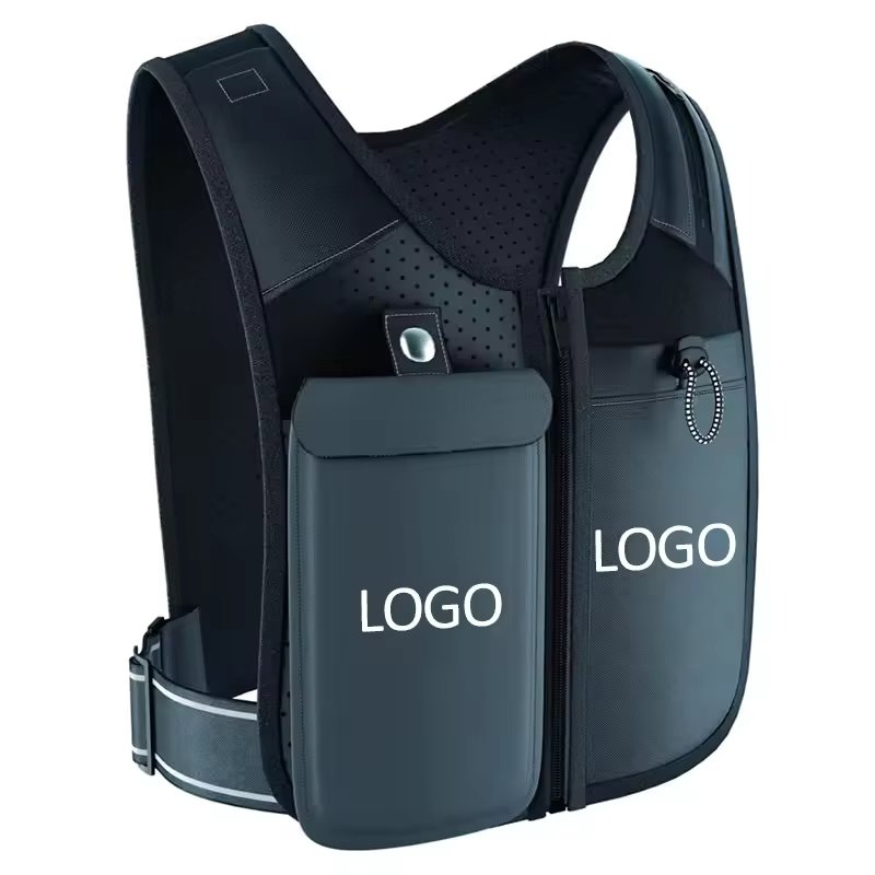 Factory Neoprene Reflective Adjustable Waistband Sports Running Vest Hydration Jogging Running Vest Phone Holder