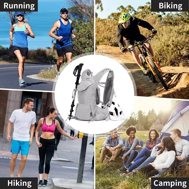 Lightweight Hydration Backpack Running Hydration Vest Hydro Water Daypack for Cycling Hiking Rave