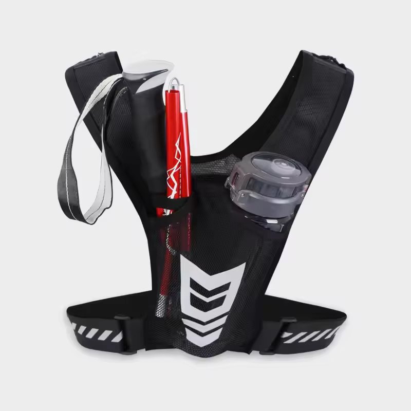 BSCI Factory Breathable OEM Custom logo Reflective Sports Chest Pack Bag Phone Holder Running Vest