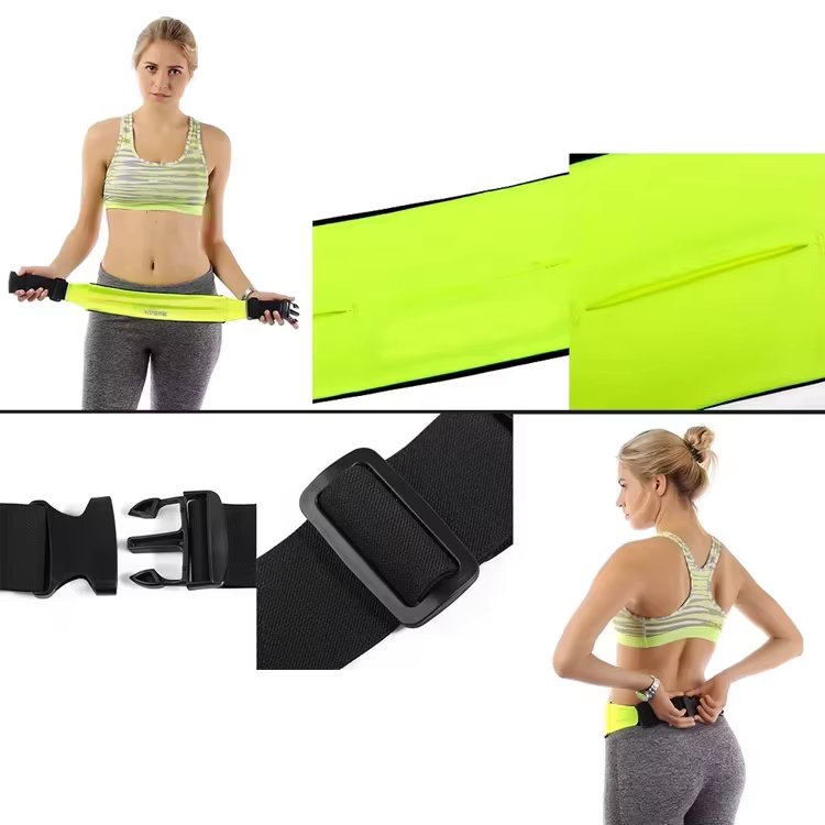 Newest Soft Spandex Running Belt Runner Cellphone Pouch Money Belt Fitness Running Belt Waist Quality Running Bag