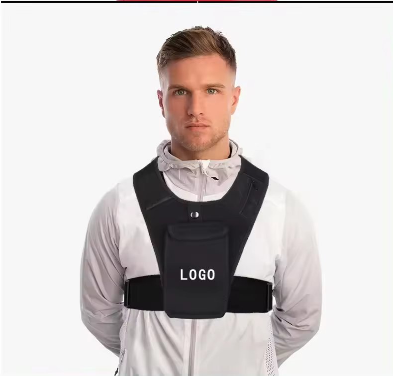 Custom logo Multifunctional Breathable Neoprene Sport Training Running Vest with Phone Holder