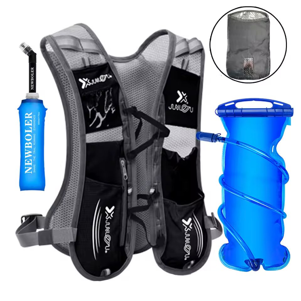 Trail Hydration Backpack Women Men Breathable Jogging Sport Backpack Ultralight Running Marathon Bag Option Water Bag