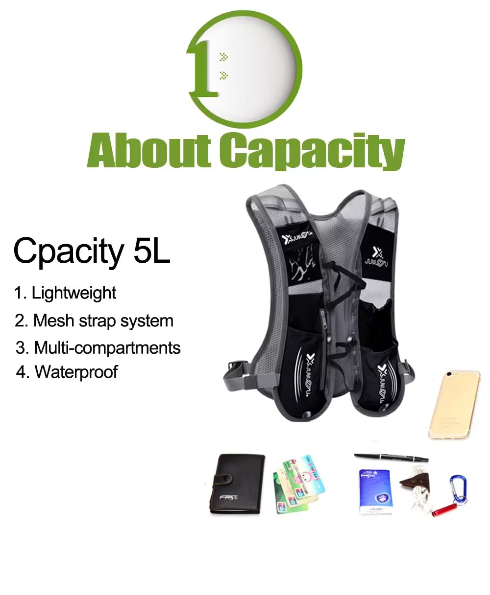 Trail Hydration Backpack Women Men Breathable Jogging Sport Backpack Ultralight Running Marathon Bag Option Water Bag